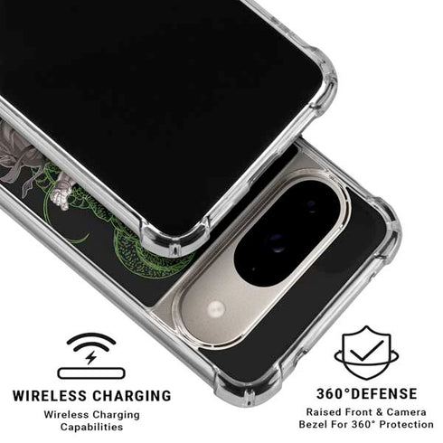 Dragon Ball Z Goku and Shenron Google Pixel 10 Clear Case